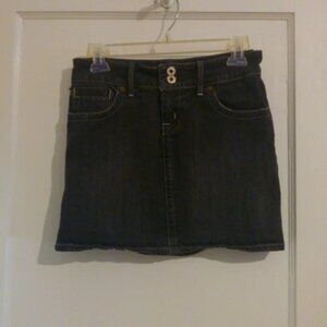 Polo Jeans Company black denim mini Stretch Kyle Skirt size 28